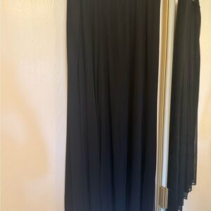 Elegant Black flowy palazzo pants